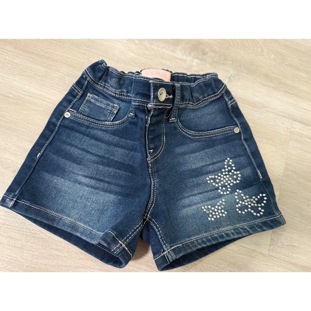 Girls Denim Shorts Bundle Jumping Beans Cat & Jack Squeeze Size 4 5 6 set of 4 - Picture 5 of 10